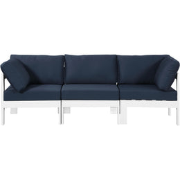 Meridian Nizuc Navy Water Resistant Fabric Outdoor Patio Modular Sofa