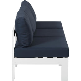 Meridian Nizuc Navy Water Resistant Fabric Outdoor Patio Modular Sofa