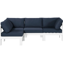 Meridian Nizuc Navy Water Resistant Fabric Outdoor Patio Modular Sectional