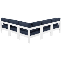 Meridian Nizuc Navy Water Resistant Fabric Outdoor Patio Modular Sectional