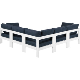 Meridian Nizuc Navy Water Resistant Fabric Outdoor Patio Modular Sectional