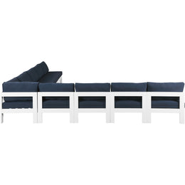 Meridian Nizuc Navy Water Resistant Fabric Outdoor Patio Modular Sectional