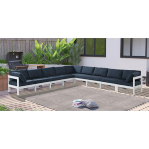 Meridian Nizuc Navy Water Resistant Fabric Outdoor Patio Modular Sectional