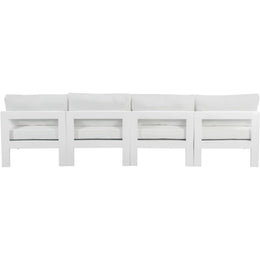 Meridian Nizuc White Water Resistant Fabric Outdoor Patio Modular Sofa