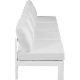Meridian Nizuc White Water Resistant Fabric Outdoor Patio Modular Sofa
