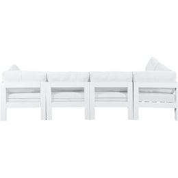 Meridian Nizuc White Water Resistant Fabric Outdoor Patio Modular Sectional