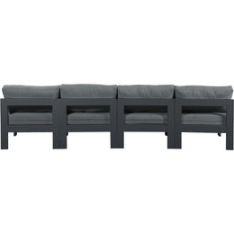 Meridian Nizuc Grey Water Resistant Fabric Outdoor Patio Modular Sofa