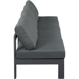 Meridian Nizuc Grey Water Resistant Fabric Outdoor Patio Modular Sofa