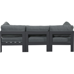 Meridian Nizuc Grey Water Resistant Fabric Outdoor Patio Modular Sofa