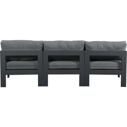 Meridian Nizuc Grey Water Resistant Fabric Outdoor Patio Modular Sofa
