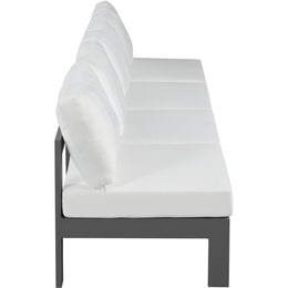 Meridian Nizuc White Water Resistant Fabric Outdoor Patio Modular Sofa