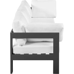 Meridian Nizuc White Water Resistant Fabric Outdoor Patio Modular Sofa