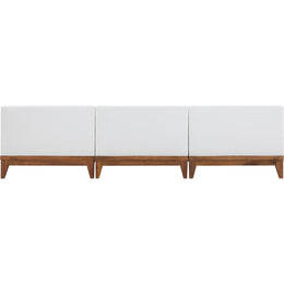 Meridian Rio Off White Water Resistant Fabric Outdoor Patio Modular Sofa