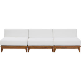Meridian Rio Off White Water Resistant Fabric Outdoor Patio Modular Sofa