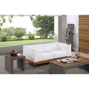 Meridian Rio Off White Water Resistant Fabric Outdoor Patio Modular Sofa