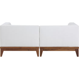 Meridian Rio Off White Water Resistant Fabric Outdoor Patio Modular Sofa