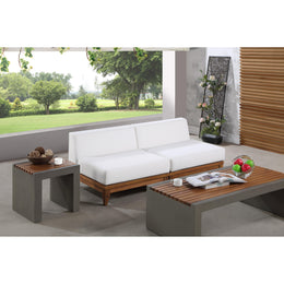 Meridian Rio Off White Water Resistant Fabric Outdoor Patio Modular Sofa