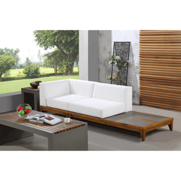 Meridian Rio Off White Water Resistant Fabric Outdoor Patio Modular Sofa