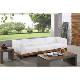 Meridian Rio Off White Water Resistant Fabric Outdoor Patio Modular Sofa