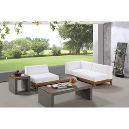 Meridian Rio Off White Water Resistant Fabric Outdoor Patio Modular Sectional