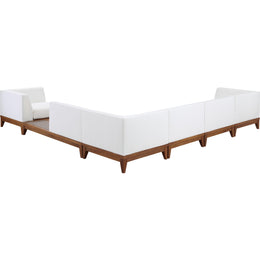 Meridian Rio Off White Water Resistant Fabric Outdoor Patio Modular Sectional