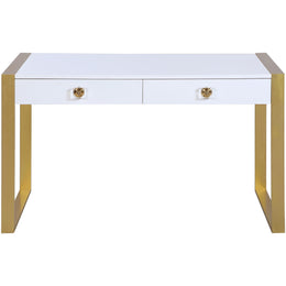 Meridian Victoria White / Gold Desk/Console