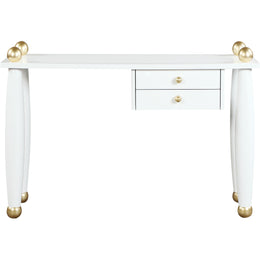 Meridian Etro White / Gold Desk/Console