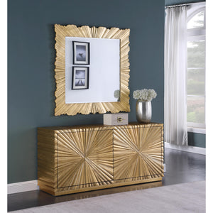 Meridian Golda Gold Leaf Mirror