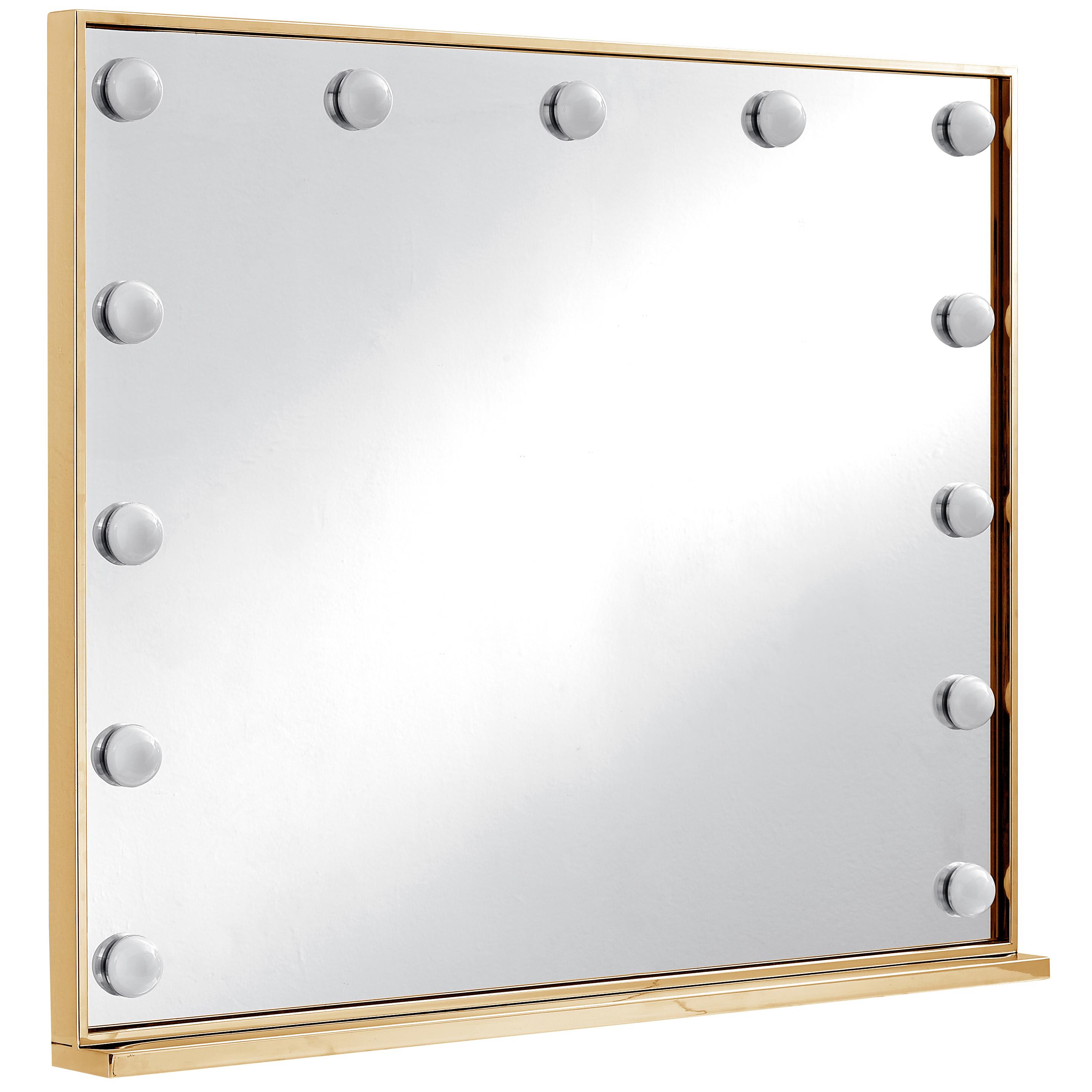 Meridian Hollywood Gold Mirror