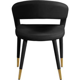 Meridian Destiny Black Velvet Dining Chair