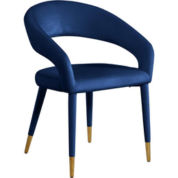 Meridian Destiny Navy Velvet Dining Chair