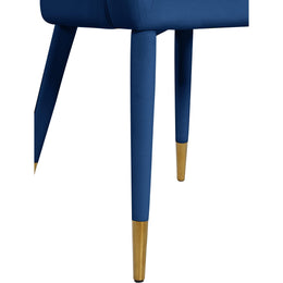 Meridian Destiny Navy Velvet Dining Chair