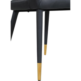 Meridian Destiny Black Vegan Leather Dining Chair