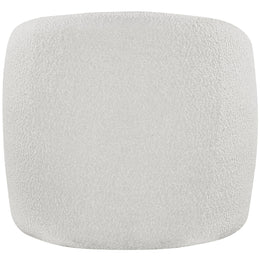 Meridian Acadia Cream Boucle Fabric Accent Chair