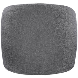 Meridian Acadia Grey Boucle Fabric Accent Chair