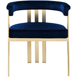 Meridian Marcello Navy Velvet Dining Chair