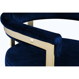 Meridian Marcello Navy Velvet Counter Stool
