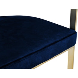 Meridian Marcello Navy Velvet Counter Stool