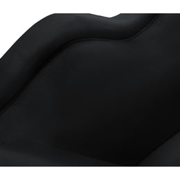 Meridian Lips Black Velvet Chair