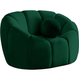 Meridian Elijah Green Velvet Chair