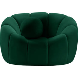 Meridian Elijah Green Velvet Chair