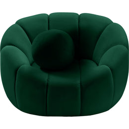 Meridian Elijah Green Velvet Chair
