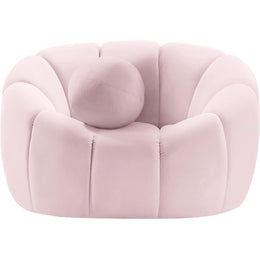 Meridian Elijah Pink Velvet Chair