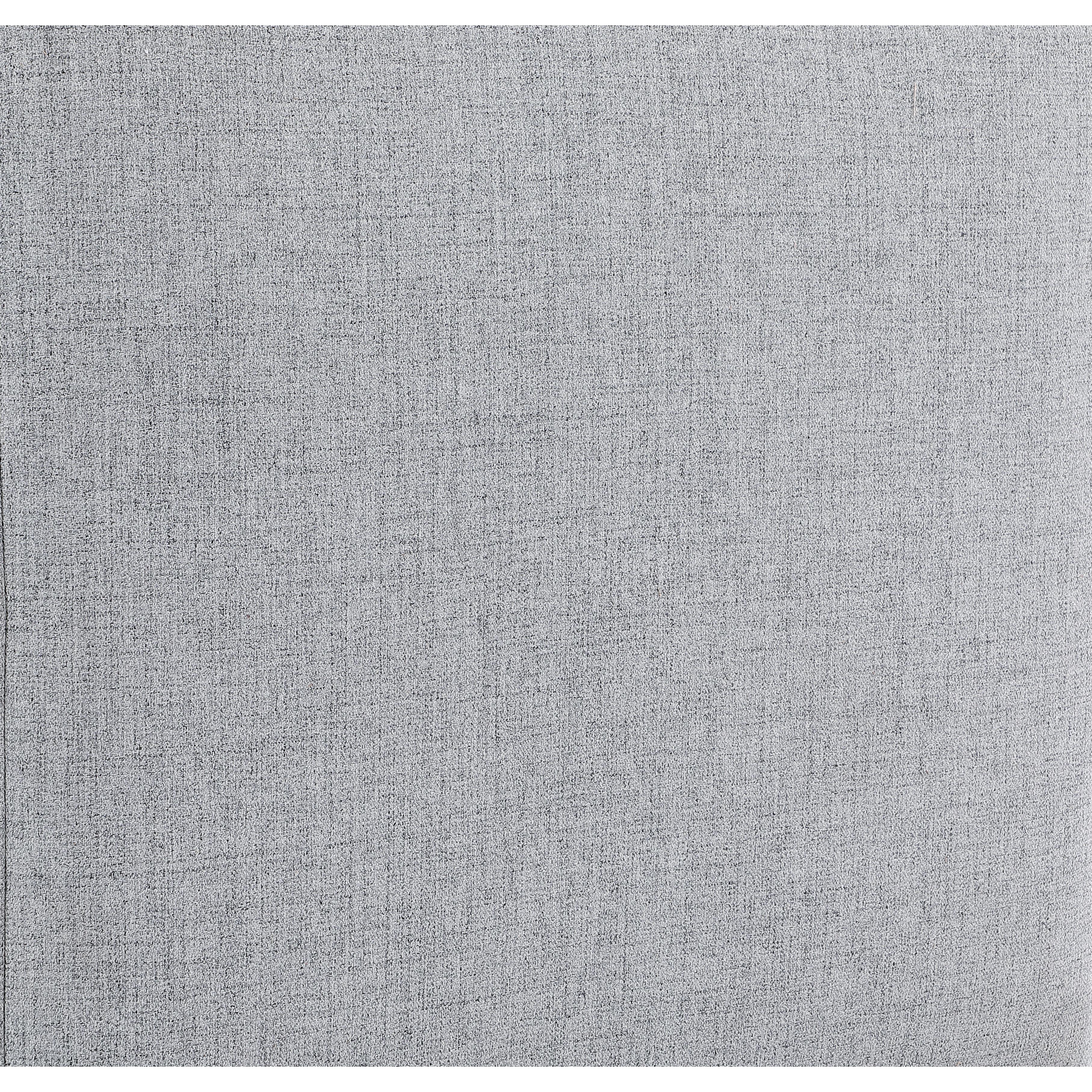 Meridian Cube Grey Durable Linen Textured Ottoman