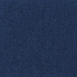 Meridian Cube Navy Durable Linen Textured Ottoman