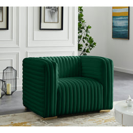 Meridian Ravish Green Velvet Chair