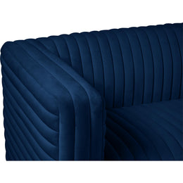 Meridian Ravish Navy Velvet Chair