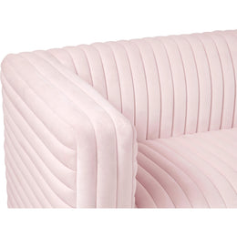 Meridian Ravish Pink Velvet Chair