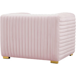 Meridian Ravish Pink Velvet Chair