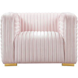 Meridian Ravish Pink Velvet Chair